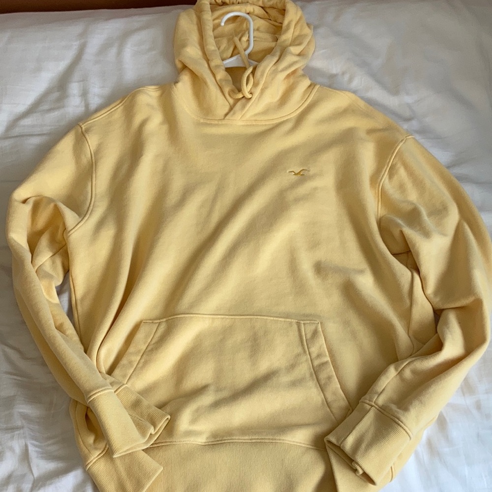 Yellow Hollister hoodie